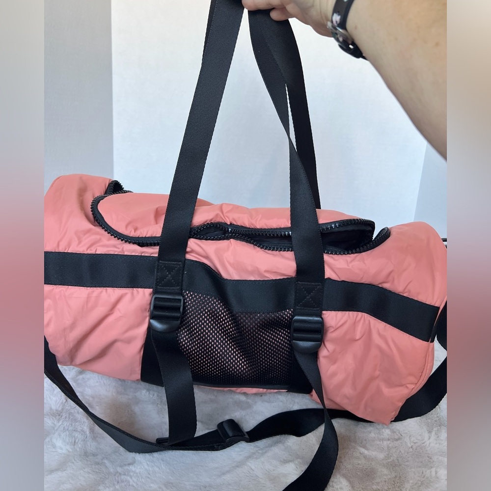 Under Armour Coral and Black Travel Duffel